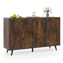 Buffet Sideboard Mid Century Modern Storage Cabinet with Adjustable Shelves by LJGDeals