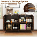 Buffet Sideboard Mid Century Modern Storage Cabinet with Adjustable Shelves by LJGDeals