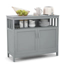 Kitchen Buffet Server Sideboard Storage Cabinet with 2 Doors and Shelf by LJGDeals