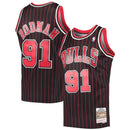 Dennis Rodman Chicago Bulls Mitchell & Ness Black Hardwood Classics 1995-96 Swingman Jersey by Dynasty Sports & Framing