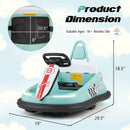 6V kids Ride-on Bumper Car with 360° Spinning and Dual Motors by LJGDeals