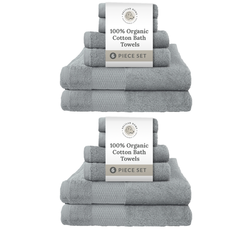 100% Organic Cotton Bath Towels Collection