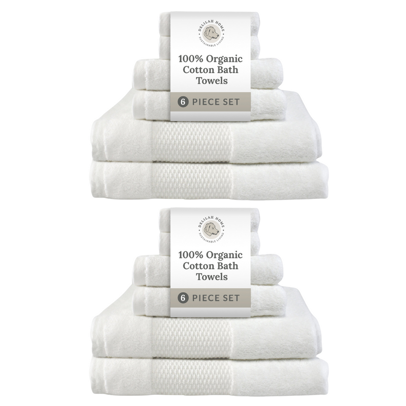 100% Organic Cotton Bath Towels Collection