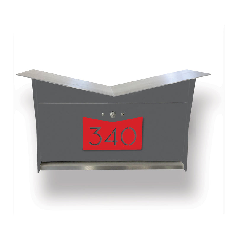 ButterFly Box in DESIGNER GRAY - Wall Mount Mailbox