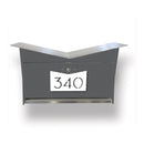 ButterFly Box in DESIGNER GRAY - Wall Mount Mailbox