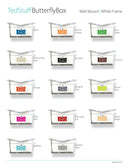 ButterFly Box in JET BLACK - Wall Mount Mailbox