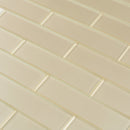 Chiffon White 12x12 Glossy Brick Glass Mosaic Tile (5 pack, 4.83 sq ft/case)
