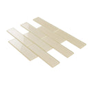 Chiffon White 12x12 Glossy Brick Glass Mosaic Tile (5 pack, 4.83 sq ft/case)