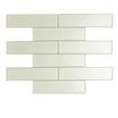 Light Sea Green 12x12 Glossy Brick Glass Mosaic Tile (5 pack, 4.83 sq ft/case) - Sample