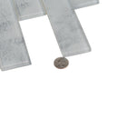 Light Gray 12x12 Brick Glossy Glass Mosaic Tile (5 pack, 4.83 sq ft/case)