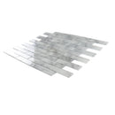 Light Gray 12x12 Brick Glossy Glass Mosaic Tile (5 pack, 4.83 sq ft/case)