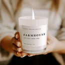 Farmhouse Soy Candle - White Jar - 11 oz by Sweet Water Decor