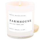 Farmhouse Soy Candle - White Jar - 11 oz by Sweet Water Decor