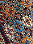 Hand-Knotted Afghani Kashi Wool Rug – 4’9″  x  6’10″