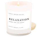 Relaxation Soy Candle - White Jar - 11 oz
