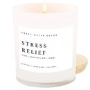 Stress Relief Soy Candle - White Jar - 11 oz
