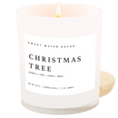 Christmas Tree Soy Candle - White Jar - 11 oz