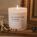 Blackwood Cherry Soy Candle - White Jar - 11 oz by Sweet Water Decor
