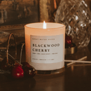 Blackwood Cherry Soy Candle - White Jar - 11 oz by Sweet Water Decor