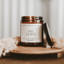 Fall Leaves Soy Candle - Amber Jar - 9 oz by Sweet Water Decor