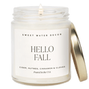 Hello Fall Soy Candle - Clear Jar - 9 oz