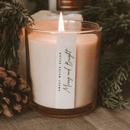 Merry and Bright Soy Candle - Tinted Glass Jar - 12 oz by Sweet Water Decor
