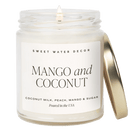 Mango and Coconut Soy Candle - Clear Jar - 9 oz