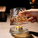 CrystalTwirl Rotating Drink Glass