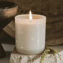 All Over Hearts Soy Candle - Tinted Glass Jar - 12 oz by Sweet Water Decor