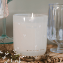 All Over Hearts Soy Candle - Tinted Glass Jar - 12 oz by Sweet Water Decor
