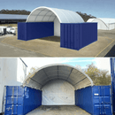 20x20 ft Container Shelter with Closed Back Panel by Chery Industrial