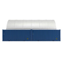 20x40 ft Container Shelter with Closed Back Panel