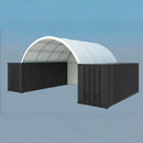 20x40 ft Container Shelter with Closed Back Panel by Chery Industrial