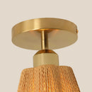 7 Inch Yves 1-Light Semi-Flush Mount Ceiling Light by Parrot Uncle