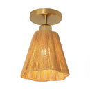 7 Inch Yves 1-Light Semi-Flush Mount Ceiling Light by Parrot Uncle