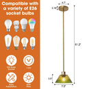 7.5 Inch Yetta 1-Light Island Pendant Light