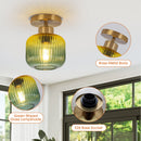 6 Inch Bard 1-Light Semi-Flush Mount Ceiling Light