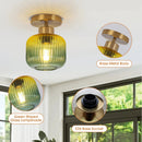 6 Inch Bard 1-Light Semi-Flush Mount Ceiling Light by Parrot Uncle