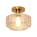 9 Inch Gerald 1-Light Semi-Flush Mount Ceiling Light