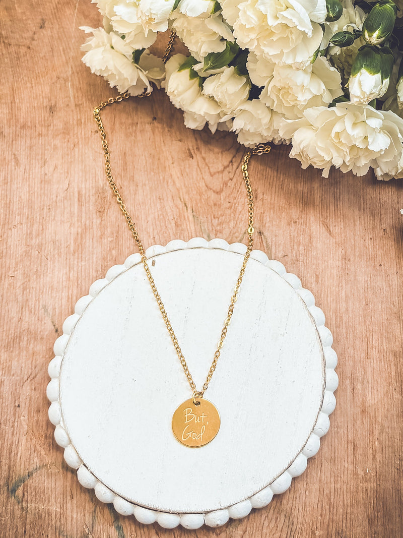 Beautiful But God Necklace - Gold or Silver