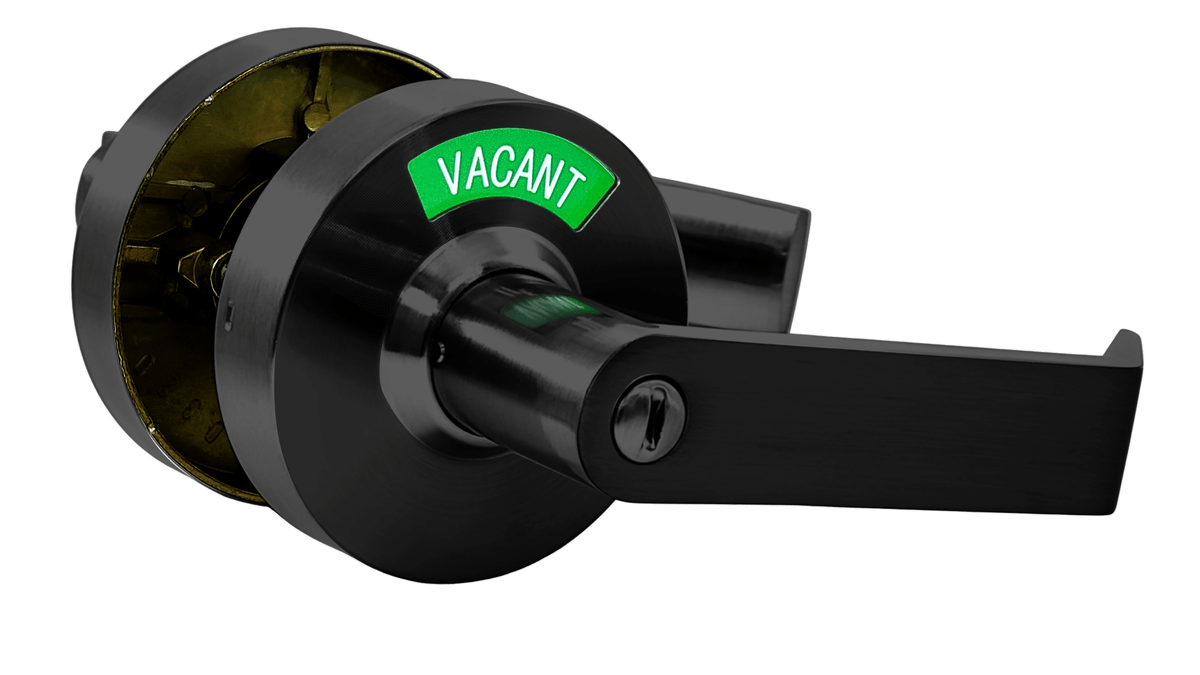 Privacy Door Lock with Occupancy Indicator in Matte Black, photo 2 of 5