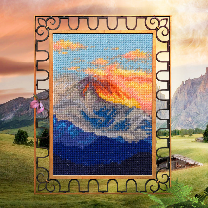 A dream flowing down from the mountains C419 Counted Cross Stitch Kit
