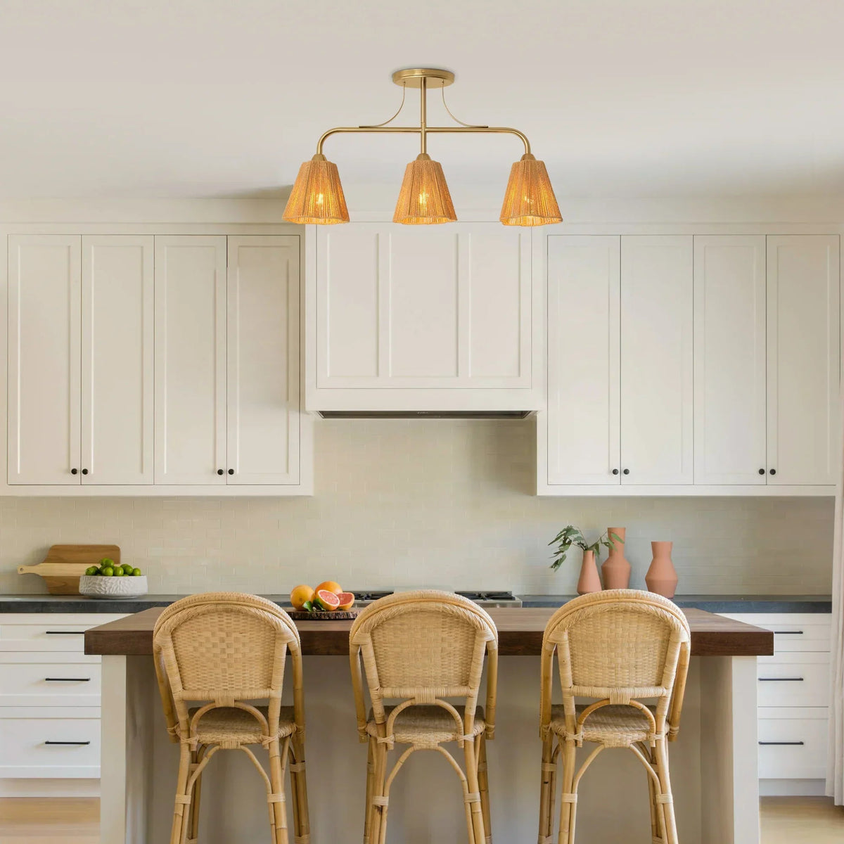 30 Inch Paddy 3-Light Chandelier, photo 2 of 10