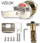 ADA Door Lock with Indicator in Satin Nickel Left-Handed