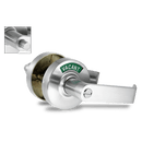ADA Door Lock with Indicator in Satin Chrome - Right-Handed