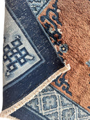 Hand-Knotted Chinese Silk Peking Rug – 3’ x 5’ – Luxurious Floral Design