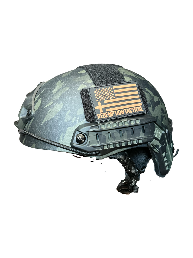 Ballistic Helmet RT2 High Cut Helmet: Tested to LEVEL IIIA (Included Arc Rails, Padding, Straps)