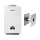 3.18 GPM Indoor Propane Tankless Water Heater with Wall Thimble, White