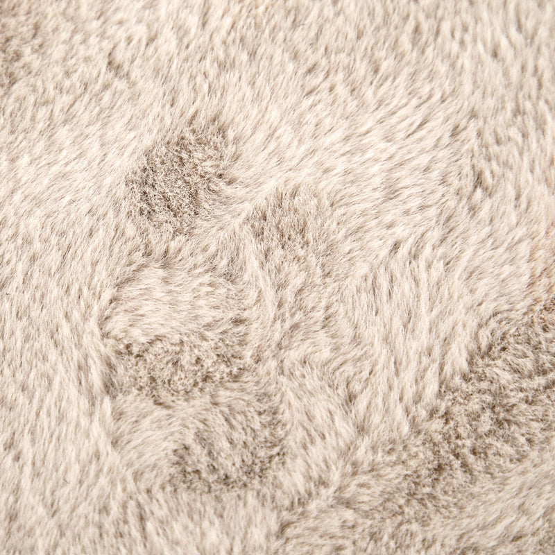 Soft Area Rug with Anti-Slip Backing Washable - Dark Beige