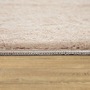 Soft Area Rug with Anti-Slip Backing Washable - Dark Beige